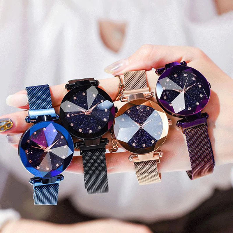 Relógio Feminino Magnético Personalizável a Quartzo – Fashion e Casual