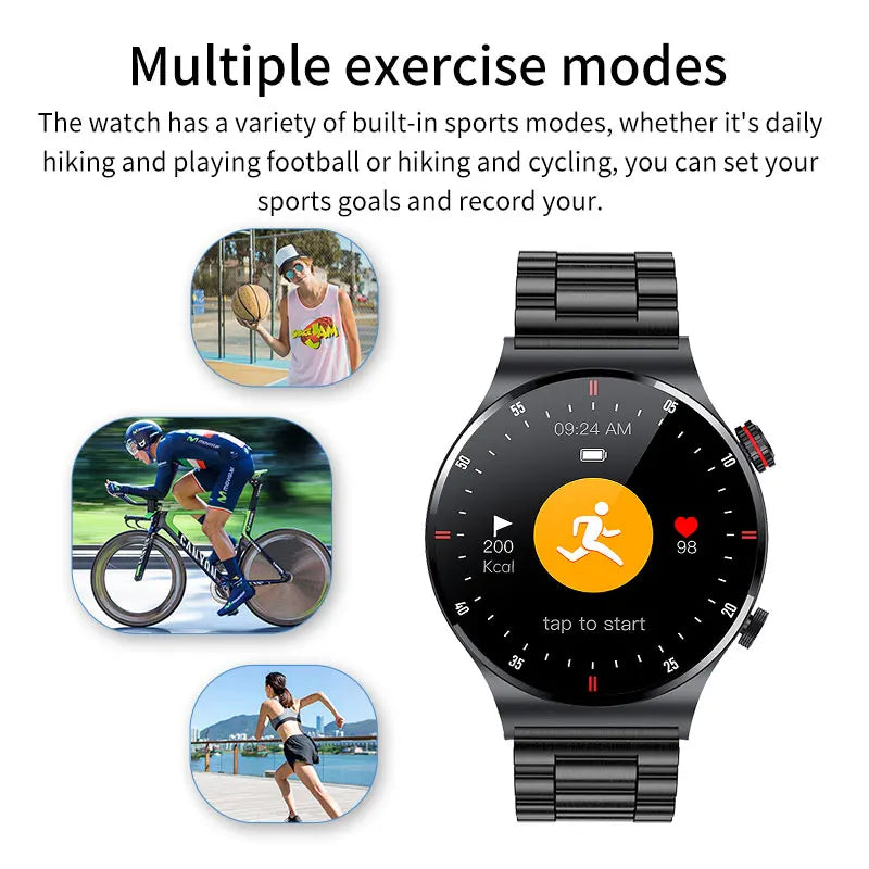 LIGE BW0382 NFC Smart Watch for Men Women Answer Make Call Fitness Tracker Running Watch Music Player Smartwatch for Android IOS