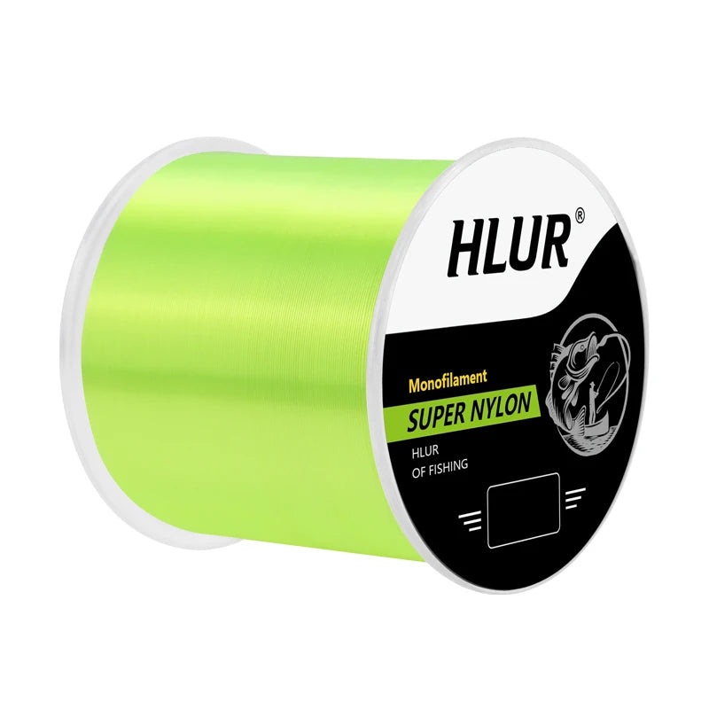 Linha de pesca HLUR 500m Super Strong Nylon Monofilamento de Alta Qualidade Resistente à Abrasão, Linha de Pesca Japonesa 4.4-28.6LB Fluorocarbono Afundante