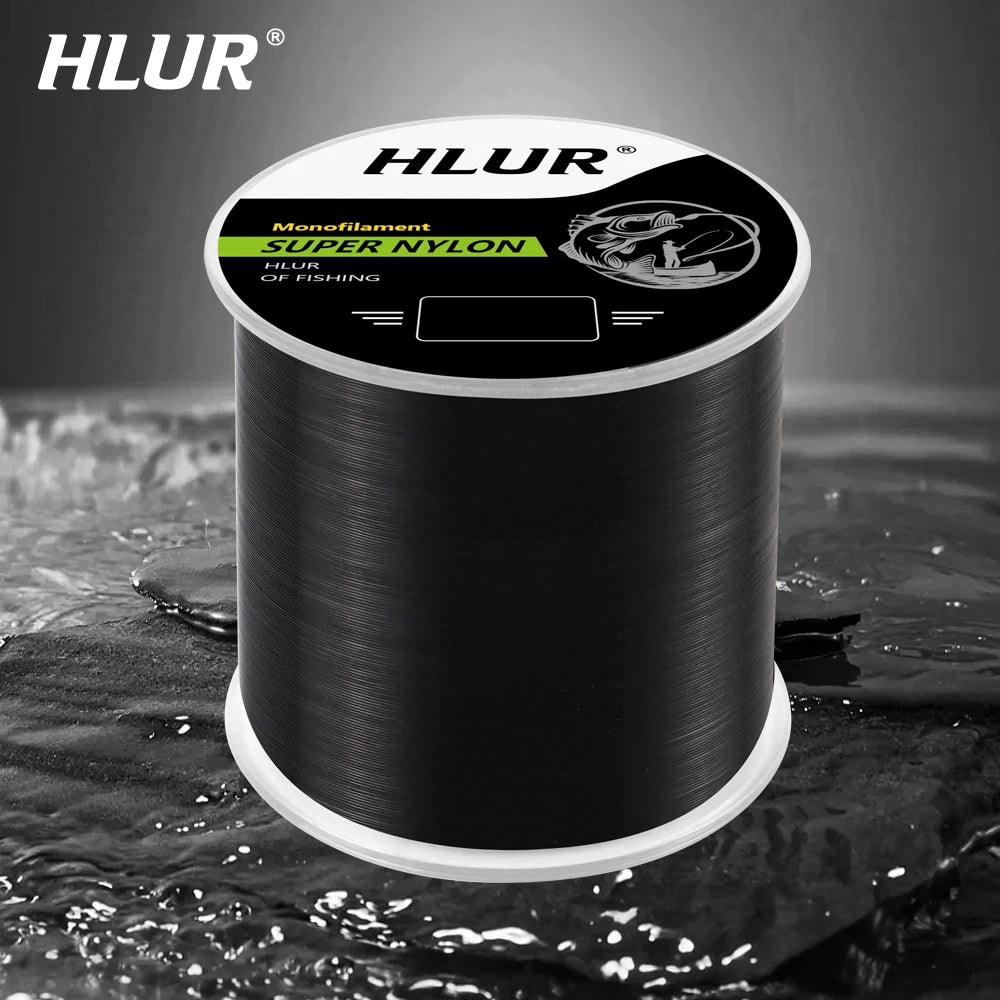 Linha de pesca HLUR 500m Super Strong Nylon Monofilamento de Alta Qualidade Resistente à Abrasão, Linha de Pesca Japonesa 4.4-28.6LB Fluorocarbono Afundante