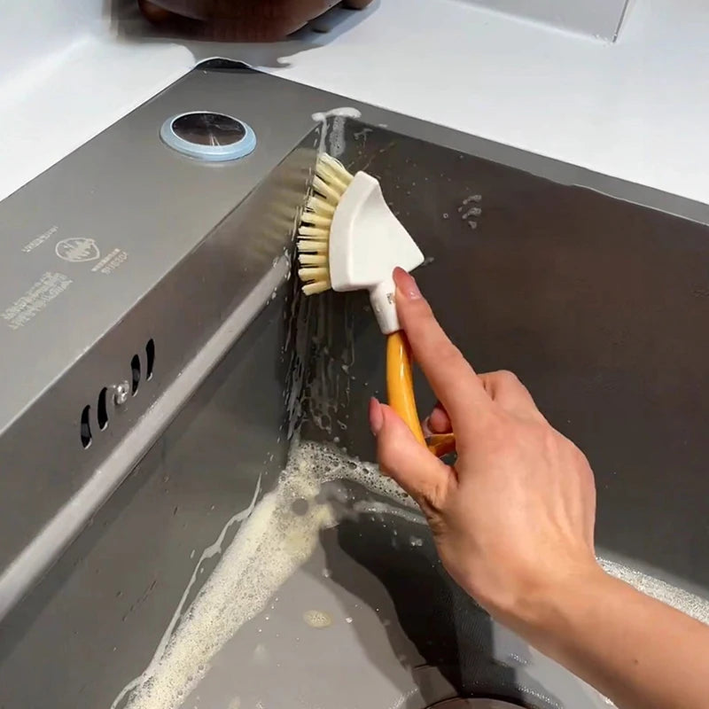 Kitchen Brush Non-Scratch Kitchen Washing Brush Foldable Pans Scrubber For Pots Stoves Bathrooms Toilets Sink Wall Countertops