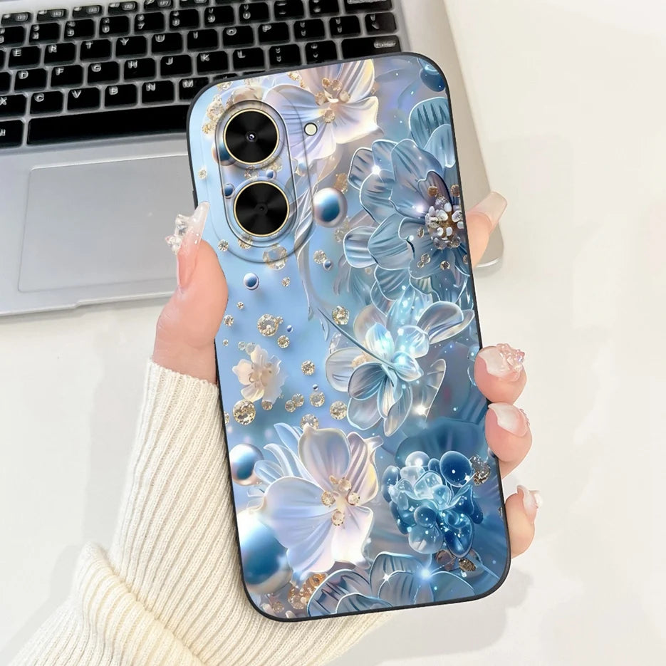 Capa para Xiaomi Redmi A5 4G PocoC71, nova capa moderna com pintura em tons de doce, capa de TPU macia e fosca para Xiaomi Poco C71 Redmi A5.