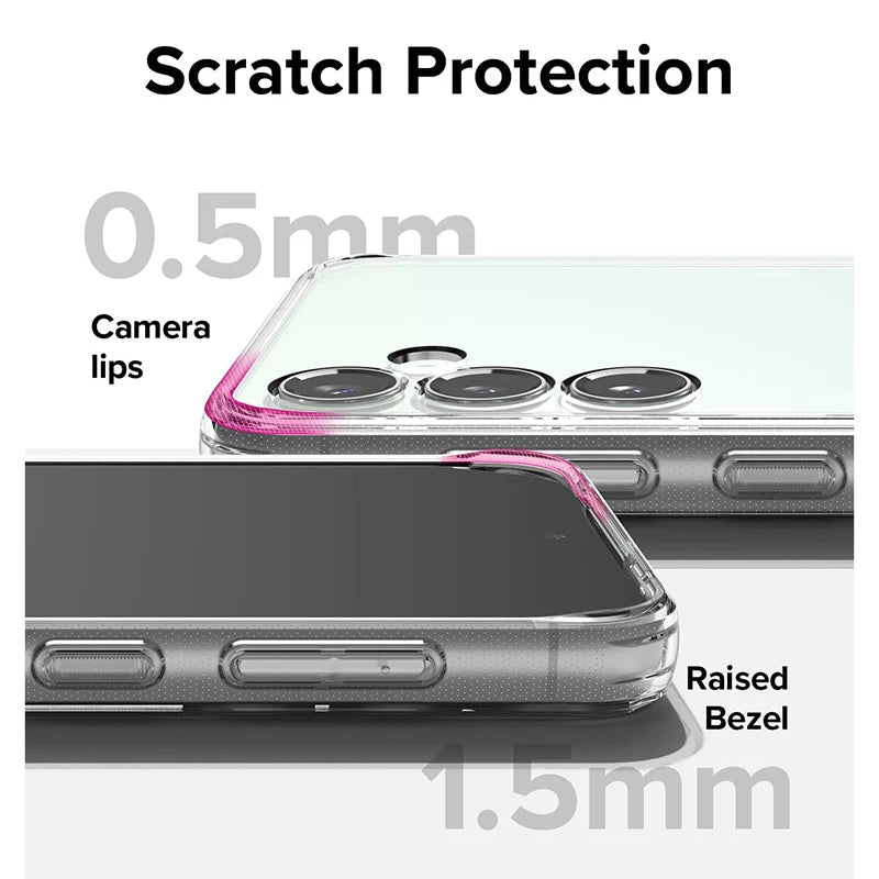 Capa ultrafina transparente de silicone TPU para Samsung Galaxy S24 Ultra, compatível com Samsung S24, S23, S22, S21 Ultra FE, A14, A34, A54 e 5G.