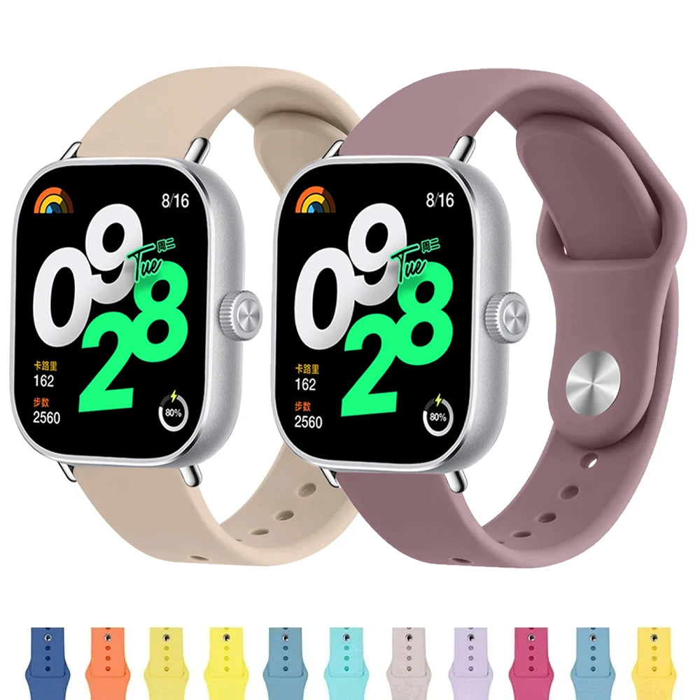 Silicone Band for xiaomi Redmi Watch 4 Strap accessories wristband Sport Replacement belt correa bracelet Miband 8 pro bands