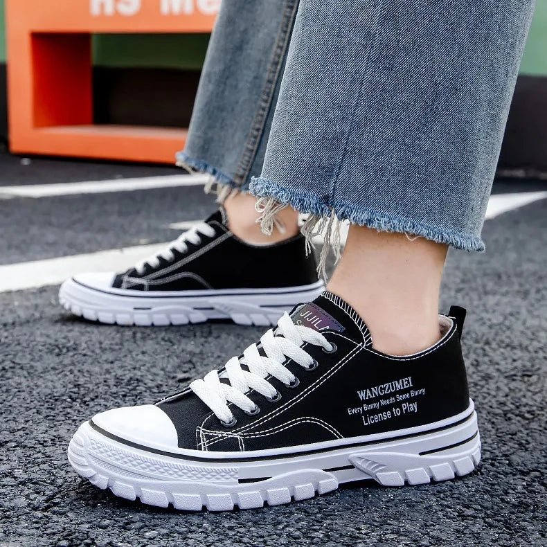 Shoes for Men Fashion Casual Canvas Mens Shoes Light Comfortable Walking Flats for Men Outdoor Tennis Sneakers Tenis Para Hombre