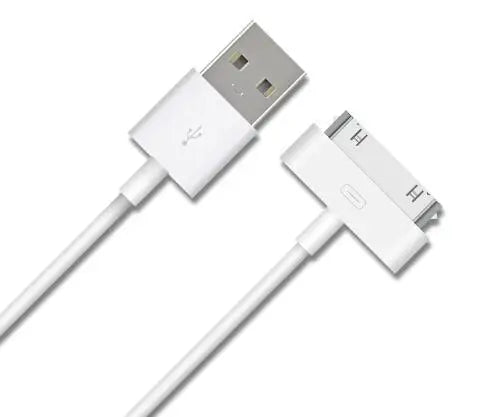 Cabo Adaptador de 30 Pinos para Carregamento Nano Touch, Dados e Dados, Carregador USB para iPhone 4, 4s, 3G, 3GS, iPad 1, 2, 3 e iPod.