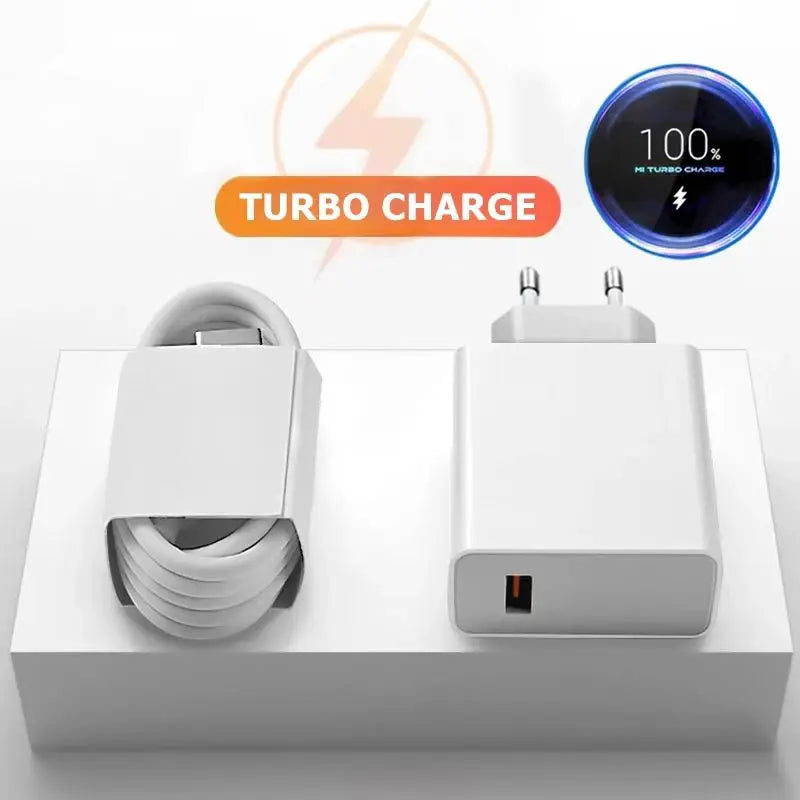 Carregador rápido de viagem com porta USB para Xiaomi 100-240V, adaptador de carregador USB, hub de carregamento versátil.