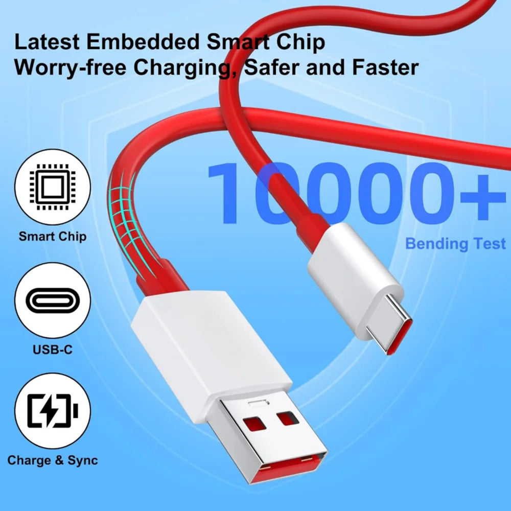 Carregador rápido SuperVOOC EU de 80 W para OnePlus, compatível com OnePlus 10 Pro, 11, 12, 13, 15, Nord CE 2, 3, OPPO realme 10 GT, NEO 2 e 3, e cabo USB tipo C.
