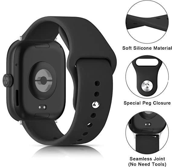 Silicone Band for xiaomi Redmi Watch 4 Strap accessories wristband Sport Replacement belt correa bracelet Miband 8 pro bands
