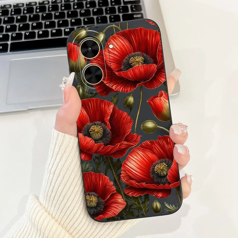 Capa para Xiaomi Redmi A5 4G PocoC71, nova capa moderna com pintura em tons de doce, capa de TPU macia e fosca para Xiaomi Poco C71 Redmi A5.