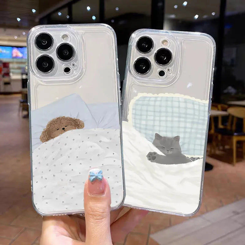 Capa para Samsung Galaxy A56 A55 A54 A35 A36 A26 A16 A15 A14 A34 A53 S25 S24 S23 Ultra Plus S20 S21 S24 FE com desenho fofo de gato