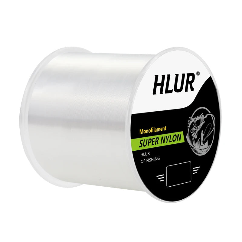 Linha de pesca HLUR 500m Super Strong Nylon Monofilamento de Alta Qualidade Resistente à Abrasão, Linha de Pesca Japonesa 4.4-28.6LB Fluorocarbono Afundante