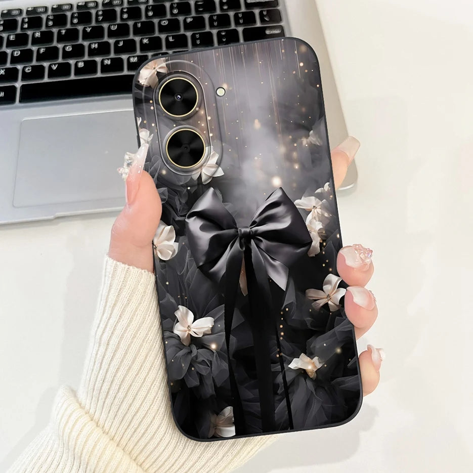 Capa para Xiaomi Redmi A5 4G PocoC71, nova capa moderna com pintura em tons de doce, capa de TPU macia e fosca para Xiaomi Poco C71 Redmi A5.