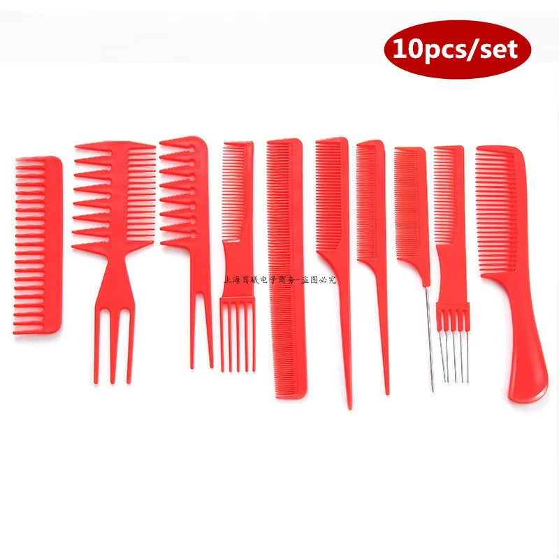 Anti-Static Black Plastic Hairbrush for Men & Women Salon Professional Hairdressing Styling Tool