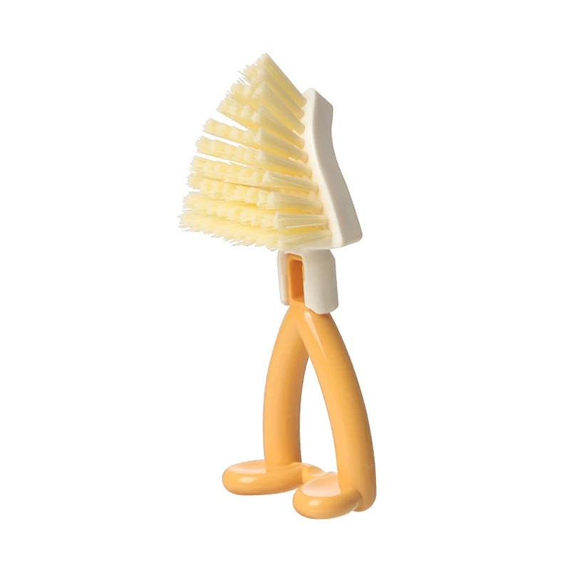 Kitchen Brush Non-Scratch Kitchen Washing Brush Foldable Pans Scrubber For Pots Stoves Bathrooms Toilets Sink Wall Countertops