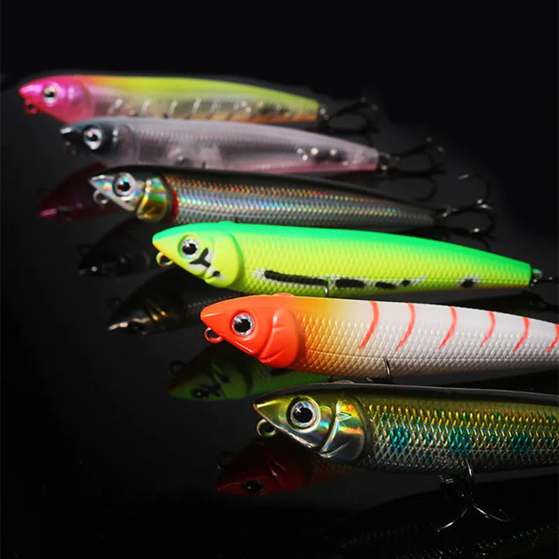 Isca artificial rígida DOG Fishing Pencil Lure Topwater Magician Dogs, 10g/9cm, 1 unidade em promoção.