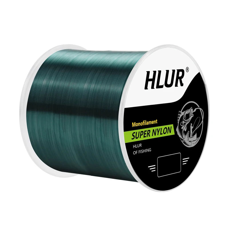 Linha de pesca HLUR 500m Super Strong Nylon Monofilamento de Alta Qualidade Resistente à Abrasão, Linha de Pesca Japonesa 4.4-28.6LB Fluorocarbono Afundante