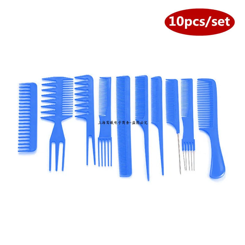 Anti-Static Black Plastic Hairbrush for Men & Women Salon Professional Hairdressing Styling Tool