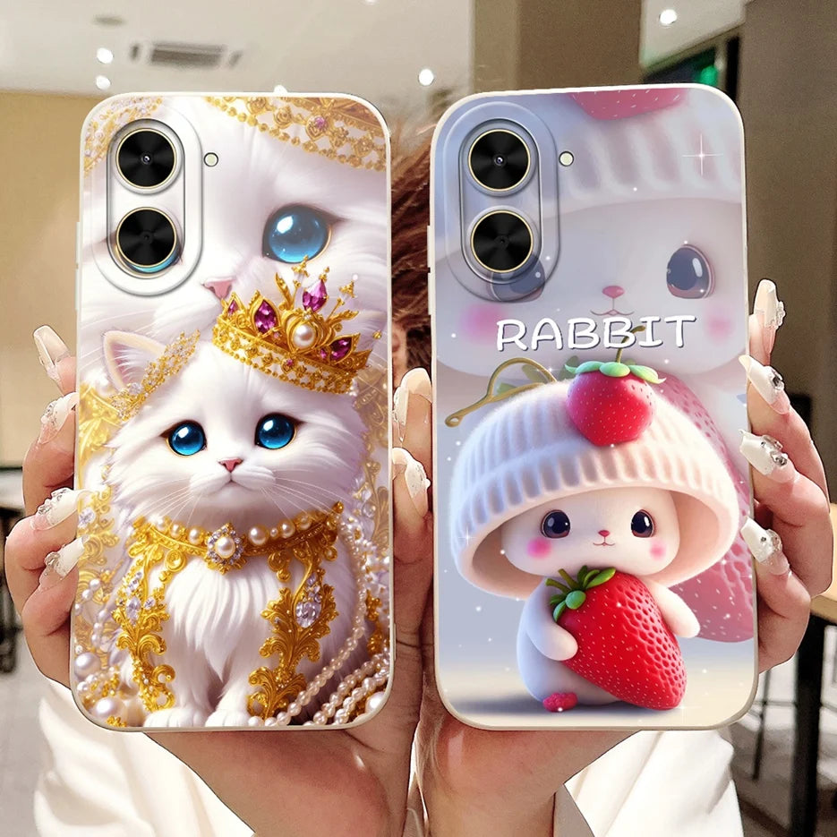 Capa para Xiaomi Redmi A5 4G PocoC71, nova capa moderna com pintura em tons de doce, capa de TPU macia e fosca para Xiaomi Poco C71 Redmi A5.
