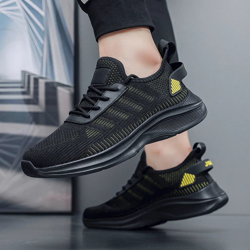 New Men's Sneakers Thick Sole Comfortable Casual Shoes Lightweight Breathable Fashion Running Shoes Luxury Male Tenis Masculino