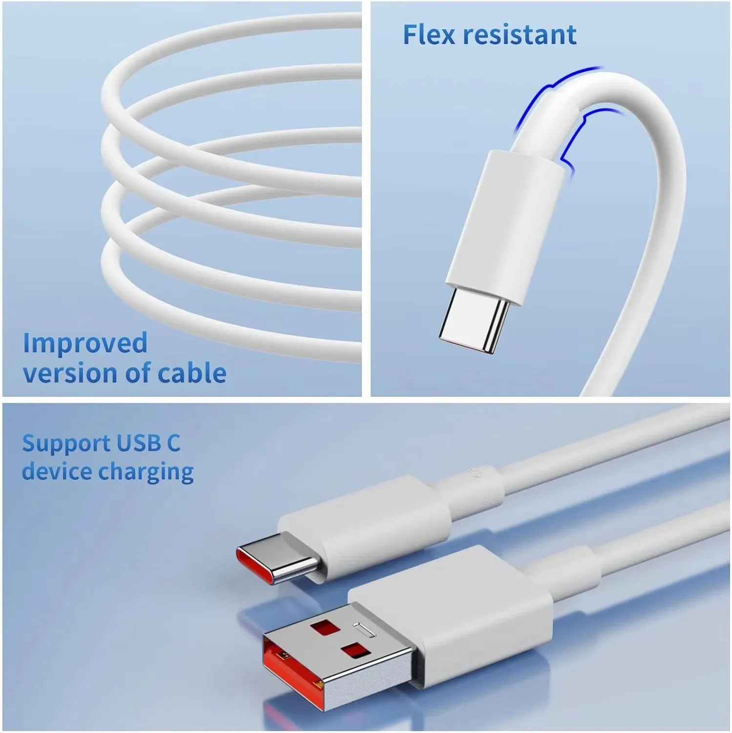 Carregador USB rápido de 120 W para Xiaomi 11 12 13 14 Redmi Note 11T 12 12T 13 14 Pro POCO F4 F5 X4 X5 X6 com cabo de carregamento turbo tipo C de 6 A
