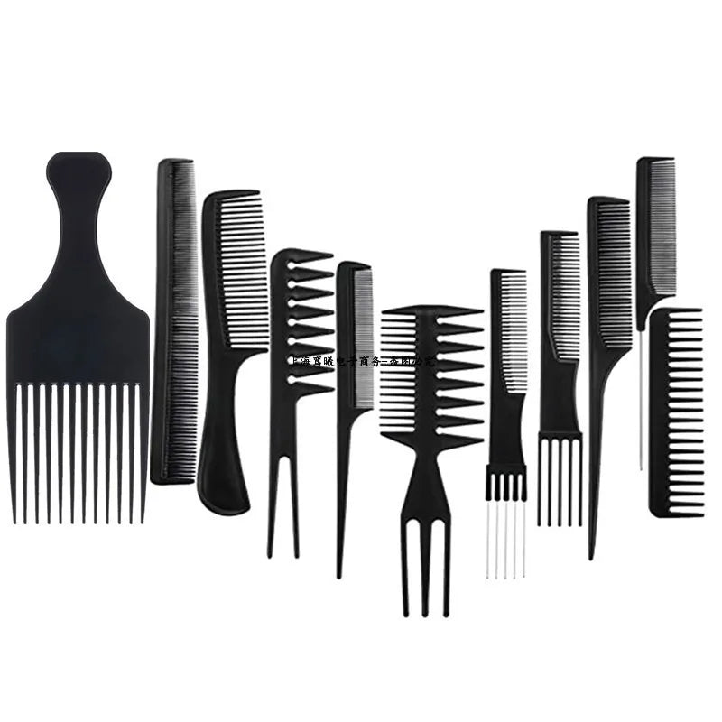 Anti-Static Black Plastic Hairbrush for Men & Women Salon Professional Hairdressing Styling Tool
