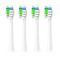 Conjunto de 4 cabeças para escova de dentes elétrica Fairywill P11 P10 P9 P80 T9 com cerdas DuPont, embalagem a vácuo, substituição para a escova elétrica FW-P80.