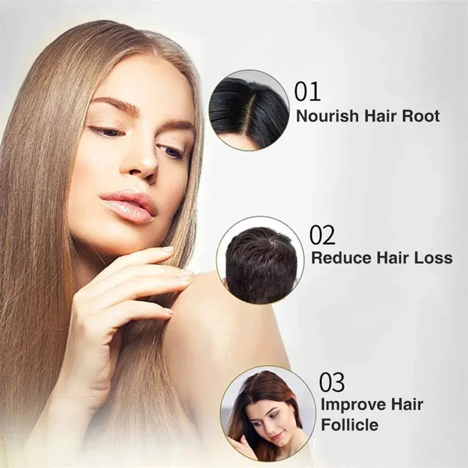 Fast Effective Growth Hair Essential Oil 5 Day Ginger Prevent Hair Loss Scalp Treatment Thicker Hair Care Products For Men Women