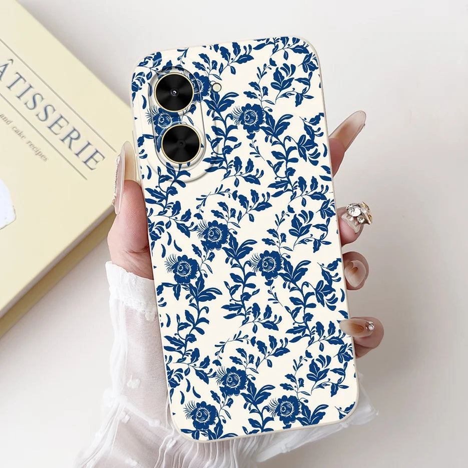 Capa para Xiaomi Redmi A5 4G PocoC71, nova capa moderna com pintura em tons de doce, capa de TPU macia e fosca para Xiaomi Poco C71 Redmi A5.