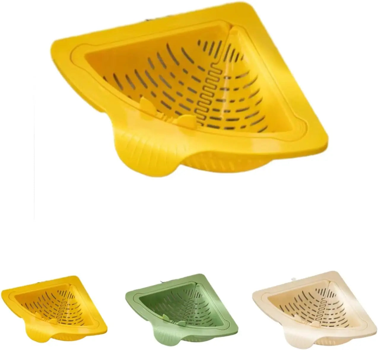 Kitchen Sink Drain Basket Fine Mesh Drain Rack Magnetic Drainage Basket Plastic Kitchen Corner Sink Strainer For Small Kitchens