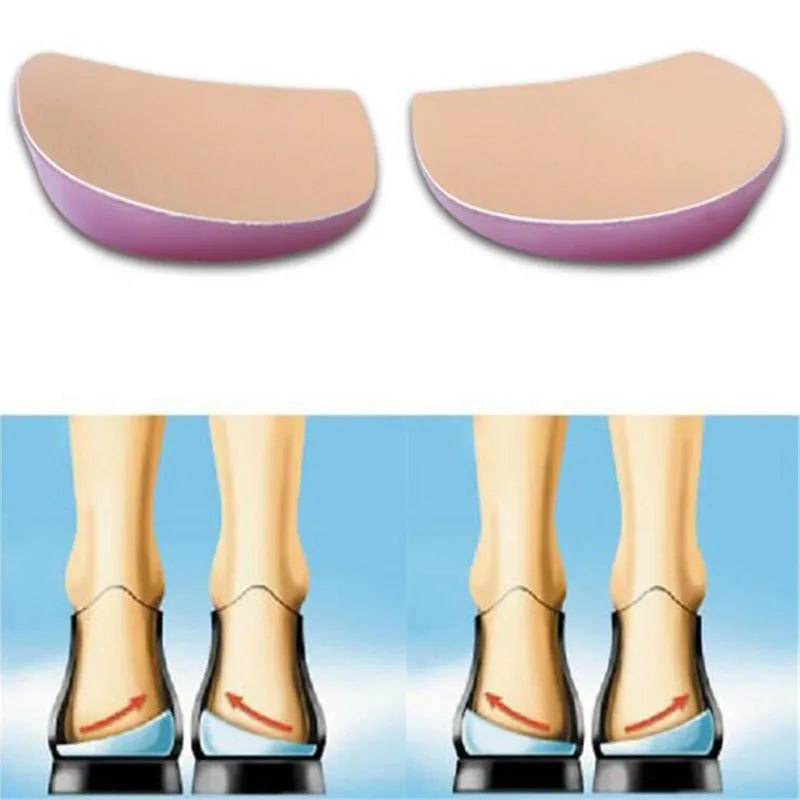 Orthopedic Shoes Sole Insoles O/X Type Leg Insoles Shoe Inserts Medial Lateral Heel Wedge Lift Silicone Pads Corrective Unisex
