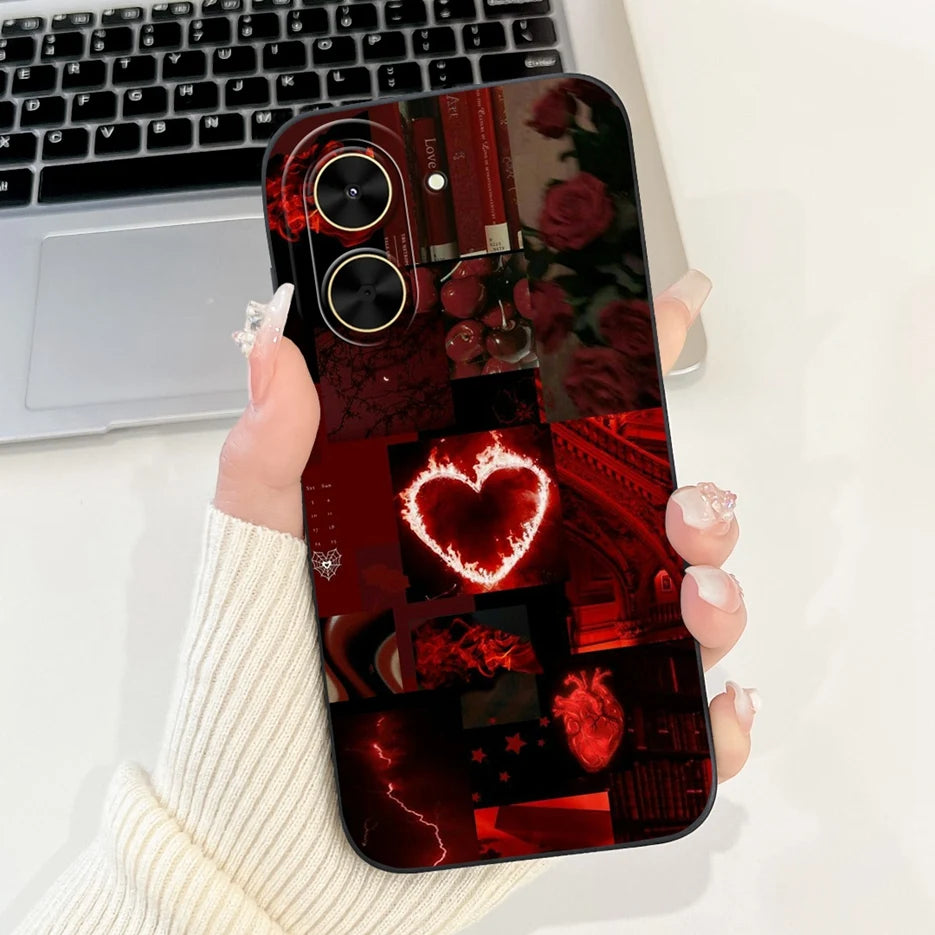 Capa para Xiaomi Redmi A5 4G PocoC71, nova capa moderna com pintura em tons de doce, capa de TPU macia e fosca para Xiaomi Poco C71 Redmi A5.