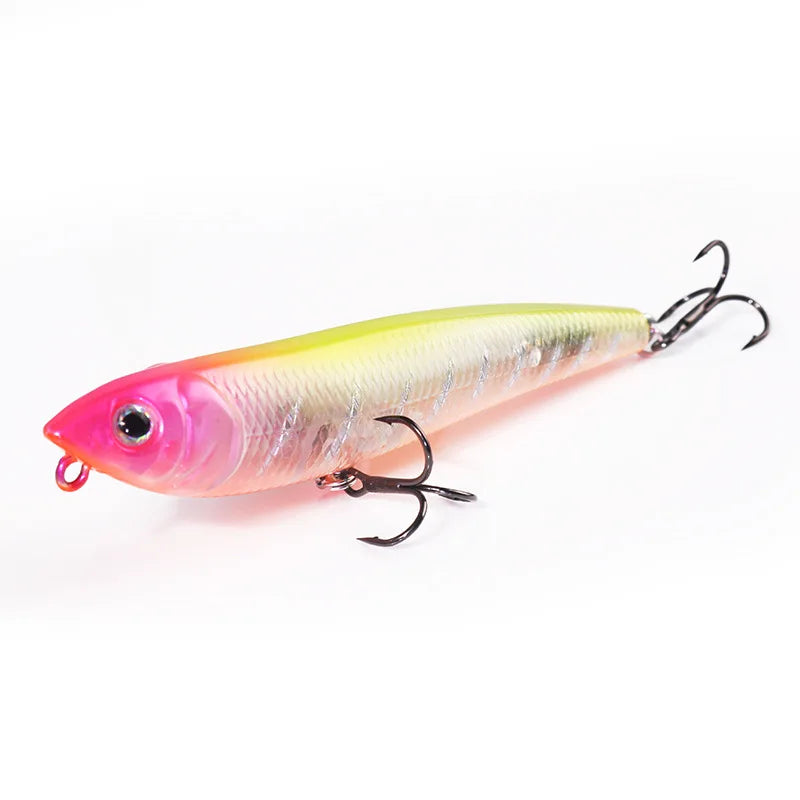 Isca artificial rígida DOG Fishing Pencil Lure Topwater Magician Dogs, 10g/9cm, 1 unidade em promoção.