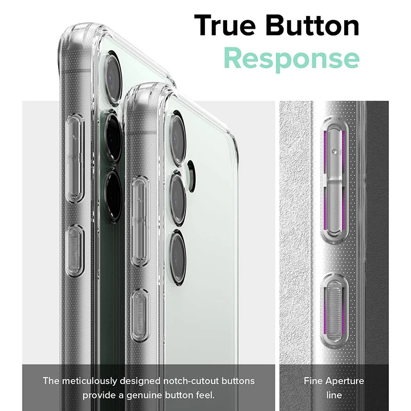 Capa ultrafina transparente de silicone TPU para Samsung Galaxy S24 Ultra, compatível com Samsung S24, S23, S22, S21 Ultra FE, A14, A34, A54 e 5G.