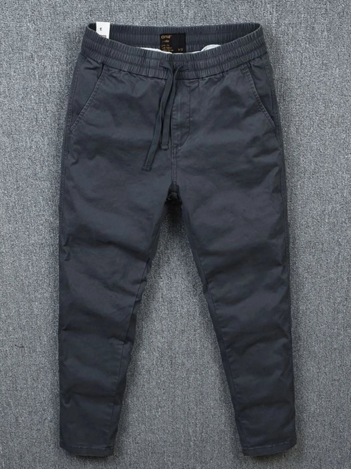 Men's Loose Fit Pure Cotton Work Pants Durable Casual Trousers for Labor Protection Fashionable Urban Style Long Pants