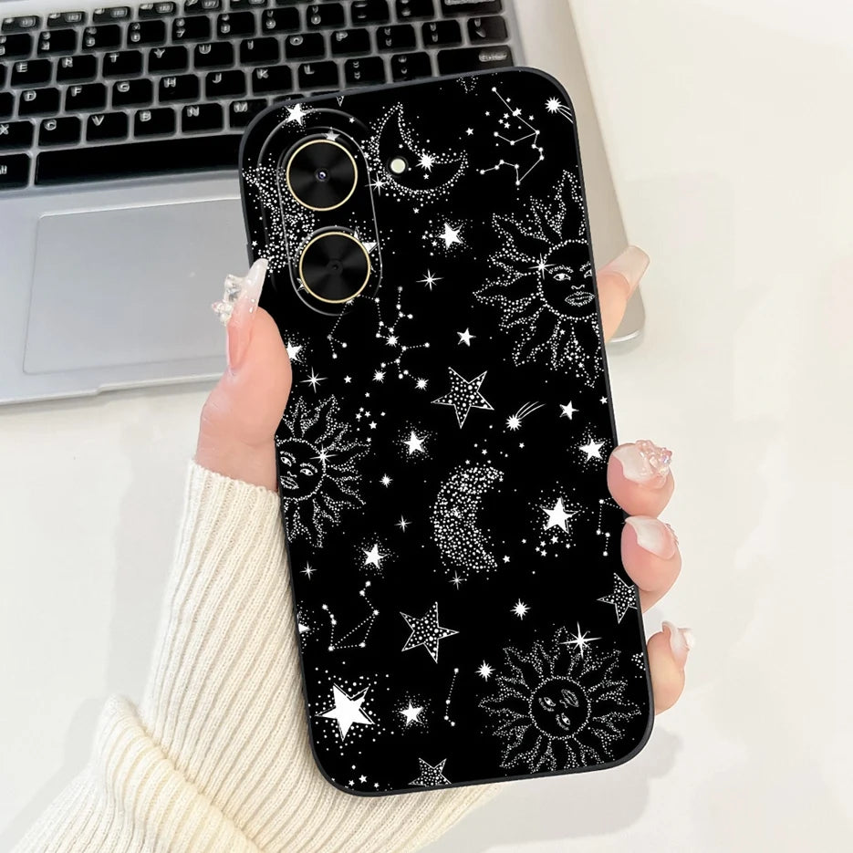 Capa para Xiaomi Redmi A5 4G PocoC71, nova capa moderna com pintura em tons de doce, capa de TPU macia e fosca para Xiaomi Poco C71 Redmi A5.