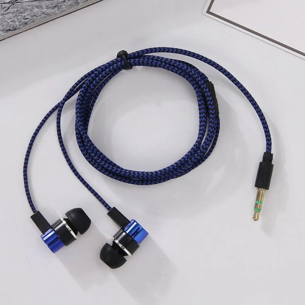 Fone de ouvido intra-auricular com fio de 3,5 mm, caixa básica com 2 unidades, fones de ouvido estéreo com graves potentes, cancelamento de ruído, fone de ouvido para celular com graves excelentes.