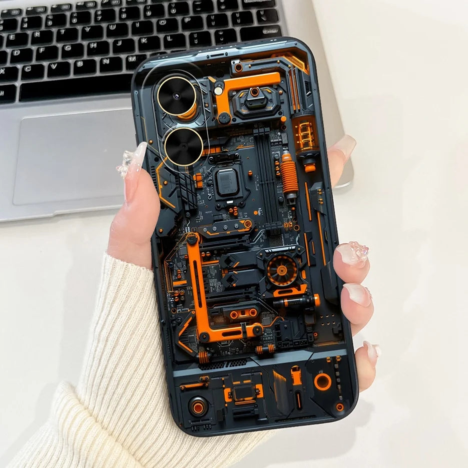 Capa para Xiaomi Redmi A5 4G PocoC71, nova capa moderna com pintura em tons de doce, capa de TPU macia e fosca para Xiaomi Poco C71 Redmi A5.
