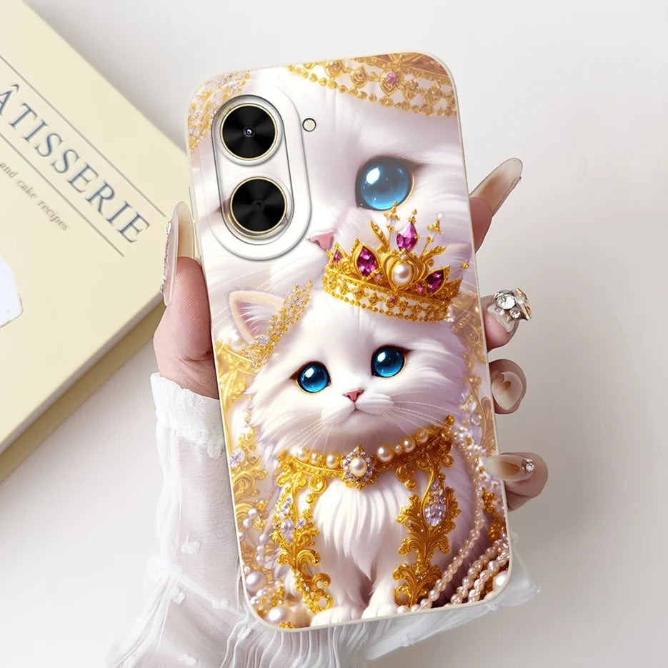 Capa para Xiaomi Redmi A5 4G PocoC71, nova capa moderna com pintura em tons de doce, capa de TPU macia e fosca para Xiaomi Poco C71 Redmi A5.