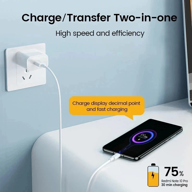 Carregador rápido de viagem com porta USB para Xiaomi 100-240V, adaptador de carregador USB, hub de carregamento versátil.