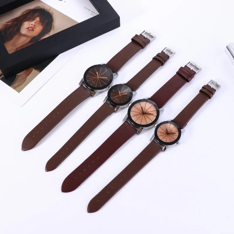 Relógio Feminino Bracelete de Couro – Luxo Fashion e Esportivo com Data Automática
