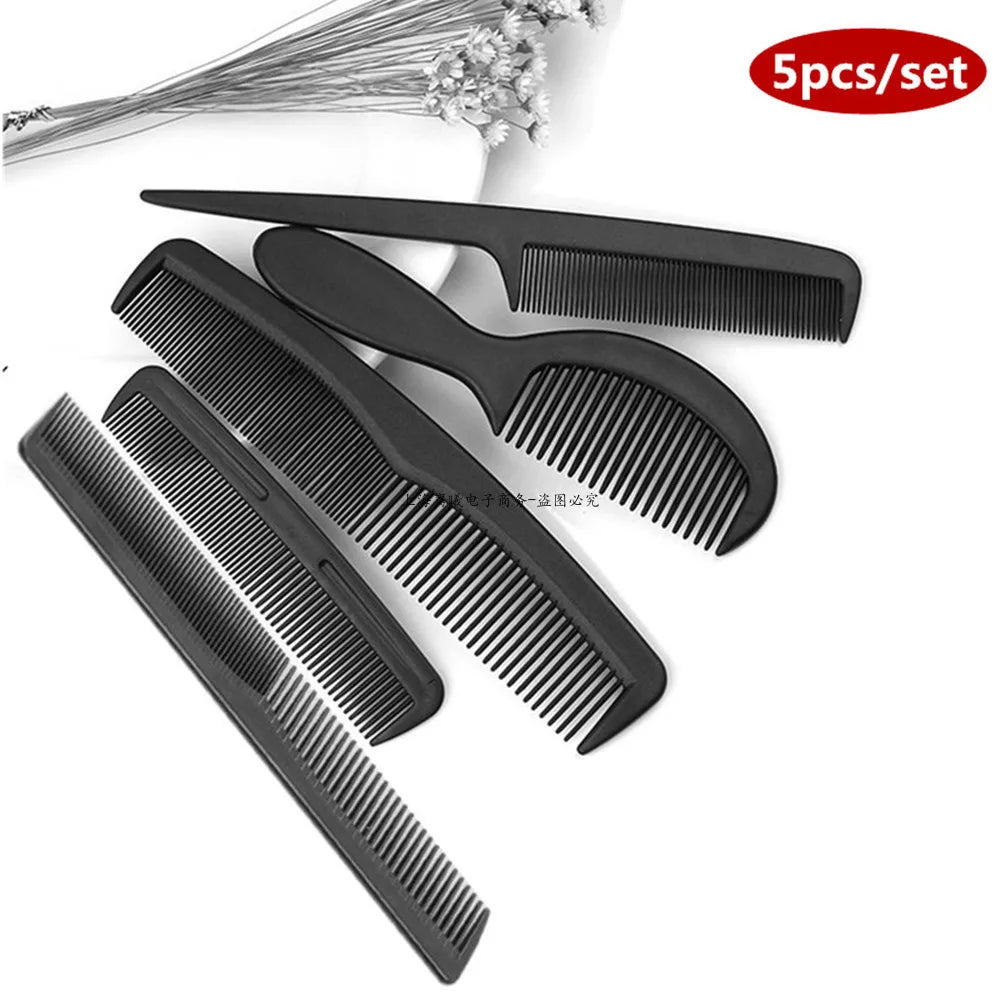 Anti-Static Black Plastic Hairbrush for Men & Women Salon Professional Hairdressing Styling Tool