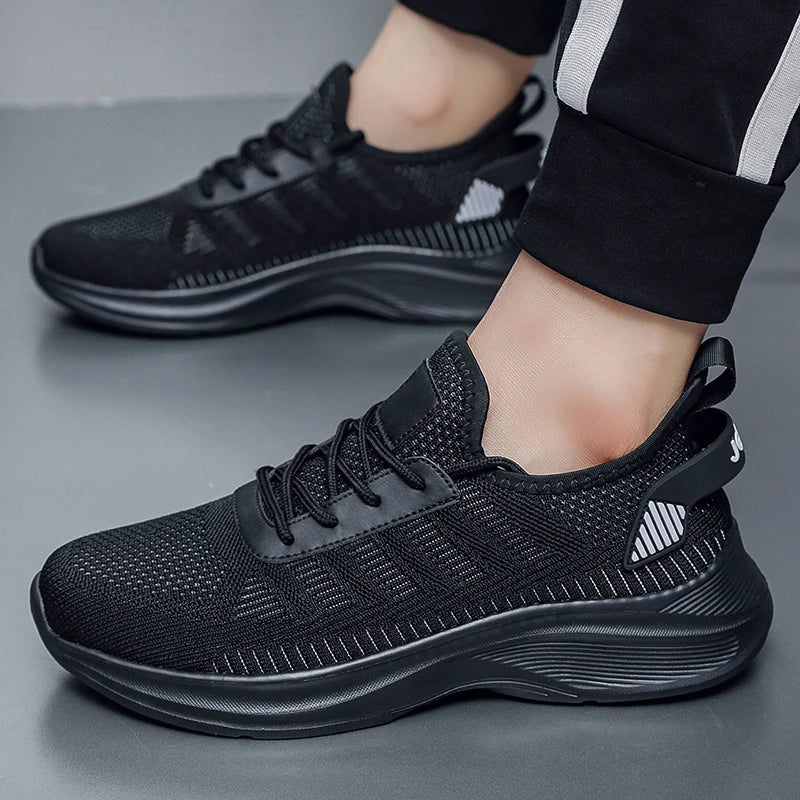 New Men's Sneakers Thick Sole Comfortable Casual Shoes Lightweight Breathable Fashion Running Shoes Luxury Male Tenis Masculino