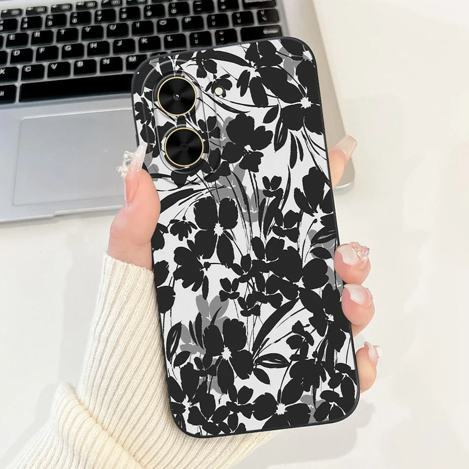 Capa para Xiaomi Redmi A5 4G PocoC71, nova capa moderna com pintura em tons de doce, capa de TPU macia e fosca para Xiaomi Poco C71 Redmi A5.