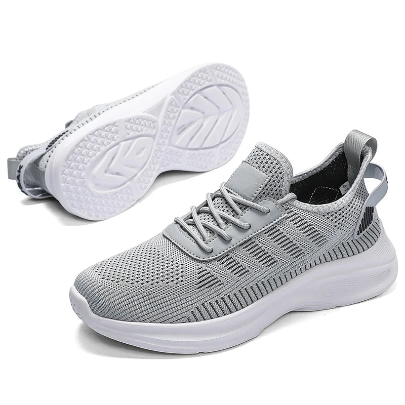 New Men's Sneakers Thick Sole Comfortable Casual Shoes Lightweight Breathable Fashion Running Shoes Luxury Male Tenis Masculino