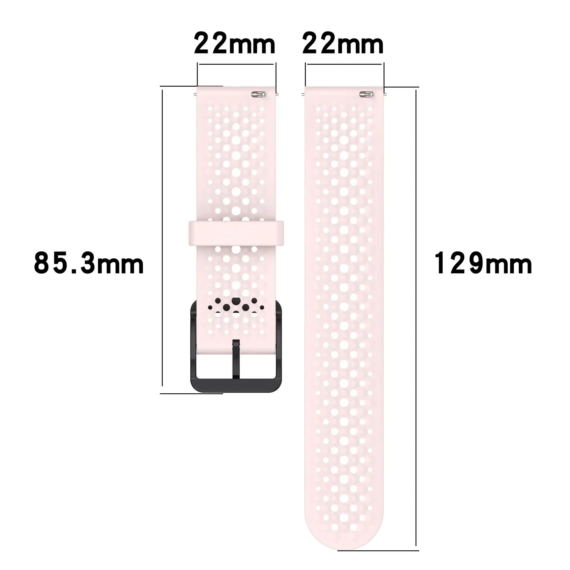 22mm Breathable Silicone Strap For OnePlus Watch 3 2 2R/OnePlus 46mm WatchBand For OPPO Watch 4Pro X X2/Realme Watch S2 2 3 3Pro
