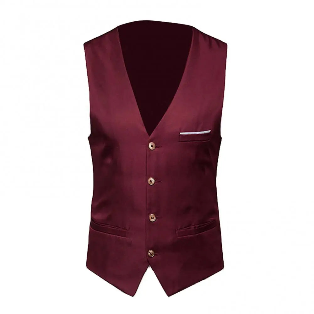 Dress Vests For Men Slim Fits Mens Suit Vest Male Waistcoat Gilet Homme Casual Sleeveless Formal Business Vest chaleco hombre