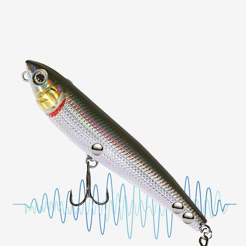 Isca artificial rígida DOG Fishing Pencil Lure Topwater Magician Dogs, 10g/9cm, 1 unidade em promoção.