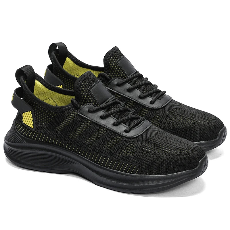 New Men's Sneakers Thick Sole Comfortable Casual Shoes Lightweight Breathable Fashion Running Shoes Luxury Male Tenis Masculino