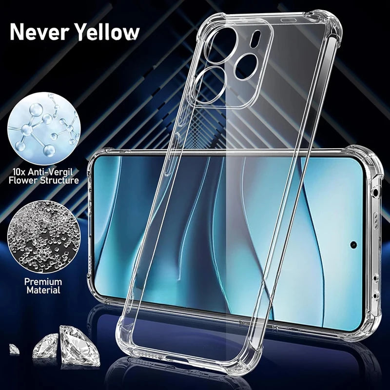 Capas de silicone à prova de choque para Xiaomi Redmi Note 14 5G. Capa protetora ultrafina e macia para a parte traseira do Xiaomi Redmi Note 14 Note 14 5G.